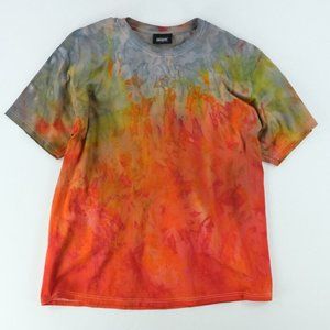 Pink dolphin T-Shirt Tie Dye Color / Custom Hand Dyed / Skateboard Blank T-shirt